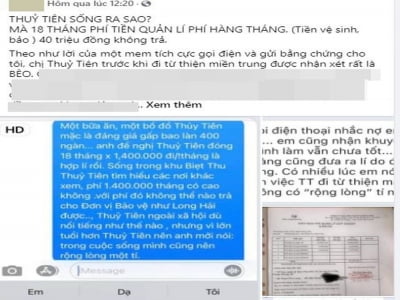 Thủy Tiên bị tố nợ tiền bảo vệ 18 tháng chưa trả, mặc cả phí dịch vụ dù khoe "chồng cho 40 tỷ tiêu vặt"