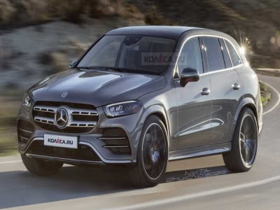 Mercedes GLC 2022 lộ hình ảnh đầu tiên.